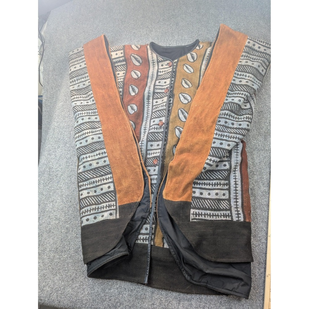 Vintage Tribal Oversized Vest Poncho Style‎ Boho Ethnic Tapestry Festival